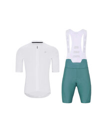 HOLOKOLO maillot corto y pantalón corto - AEROLITE - blanco/azul